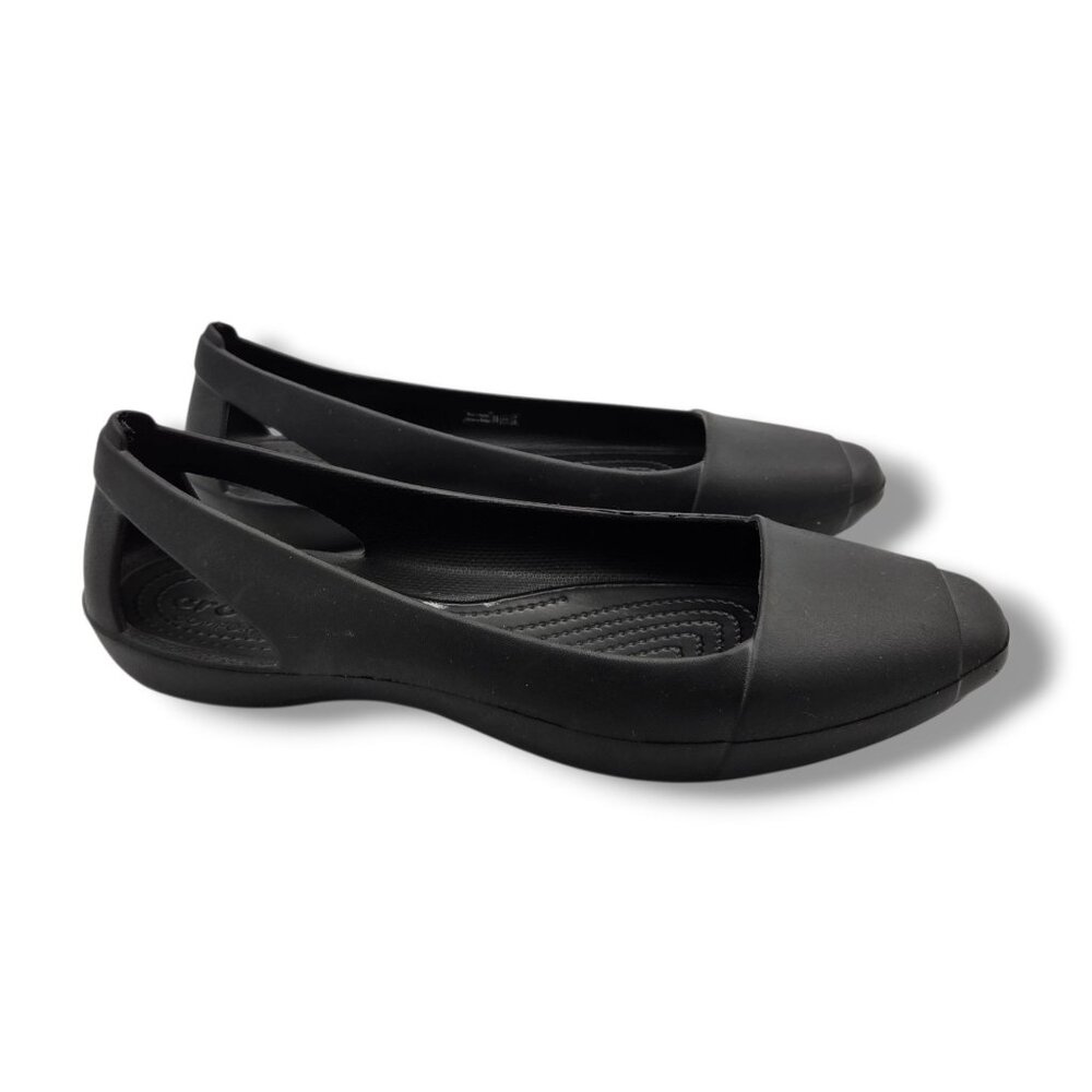 CROCS Sienna Flats Womens 11 Black